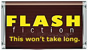 image of a billboard that says flash fiction